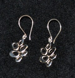 Orecchini in argento foglioline